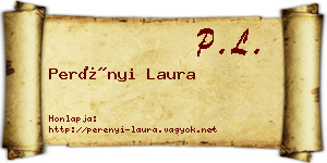 Perényi Laura névjegykártya